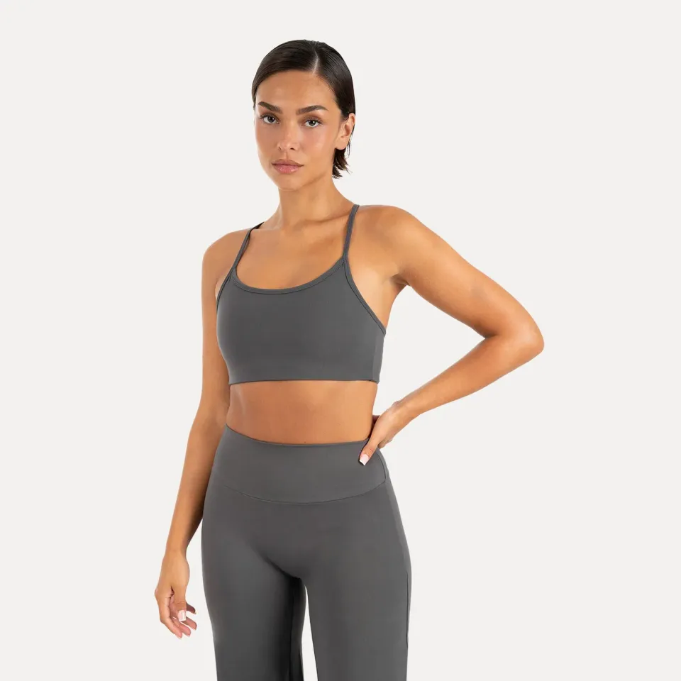 Smilodox Sorea Suvi Sport BH Damen Schwarz Slim Fit