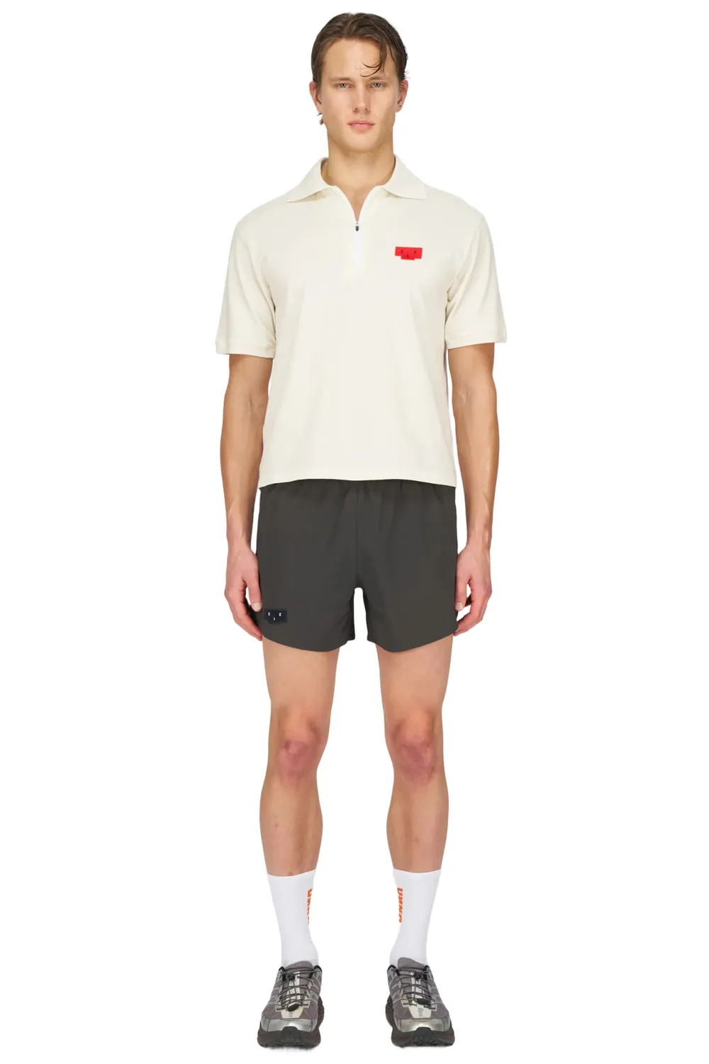 UNNA Tempo Shorts Laufshorts Herren Dark Grey Econyl