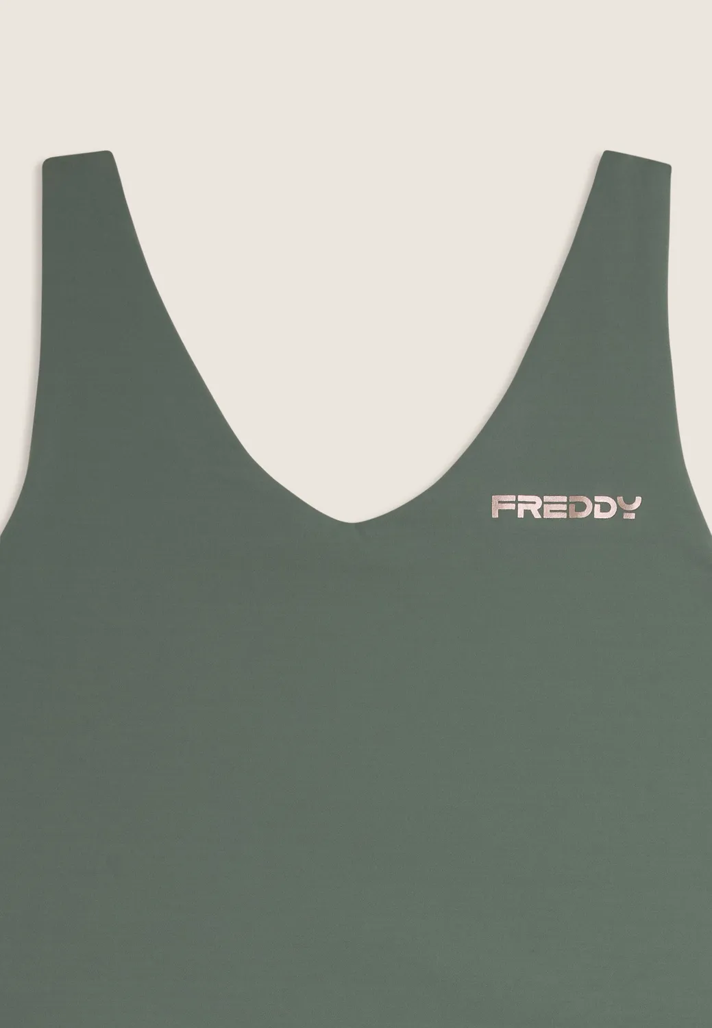 Freddy Cropped Top Damen Schwarz M V-Ausschnitt quick dry
