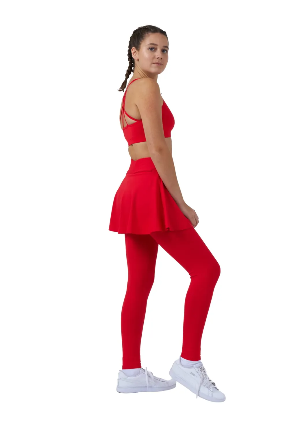 SPORTKIND Advantage Tennisrock Leggings UV-Schutz warm