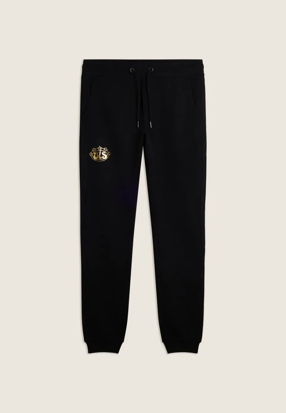 Freddy VIS Jogginghose Damen Schwarz Gold Regular