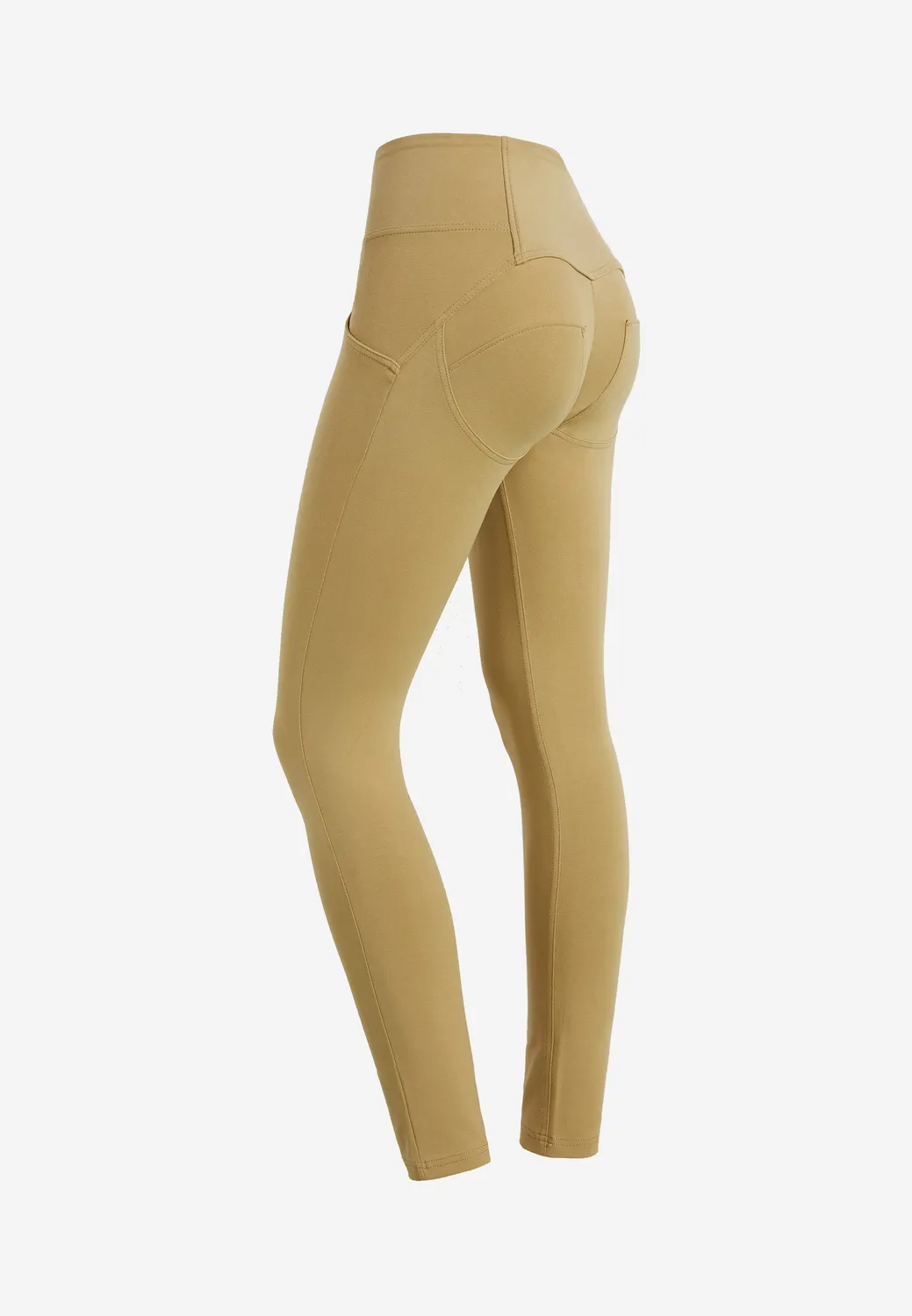 Freddy WR.UP Push-up Hose Olive High Waist Baumwolle