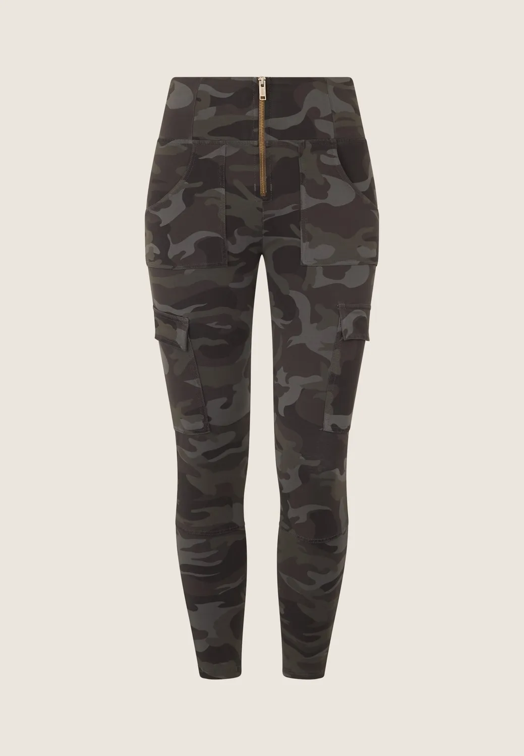 Freddy WR.UP Cargo Push-up Hose Camouflage Blau Jersey