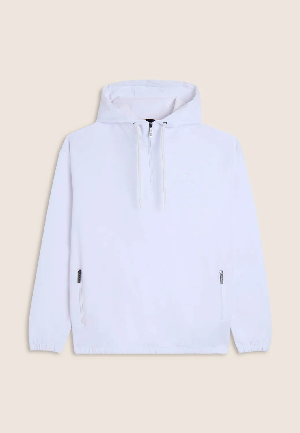 Freddy Half-Zip Hoodie Baumwolle Schwarz mit Kapuze