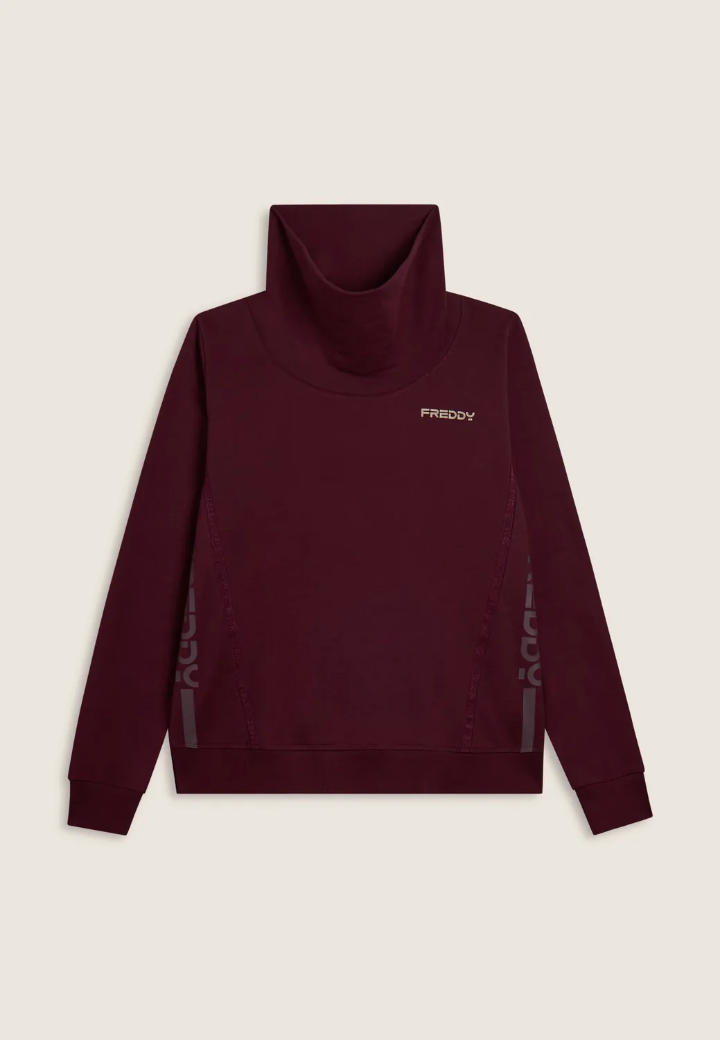 Freddy Sweatshirt Damen Grafik Feige hoher Kragen
