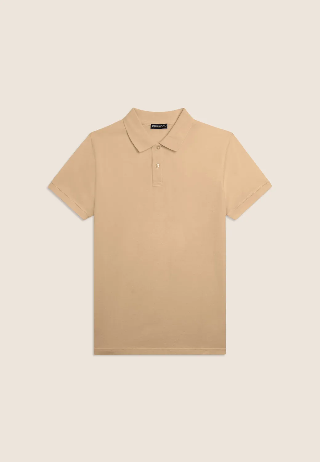Freddy Piquet Herren Poloshirt Hellblau Baumwolle