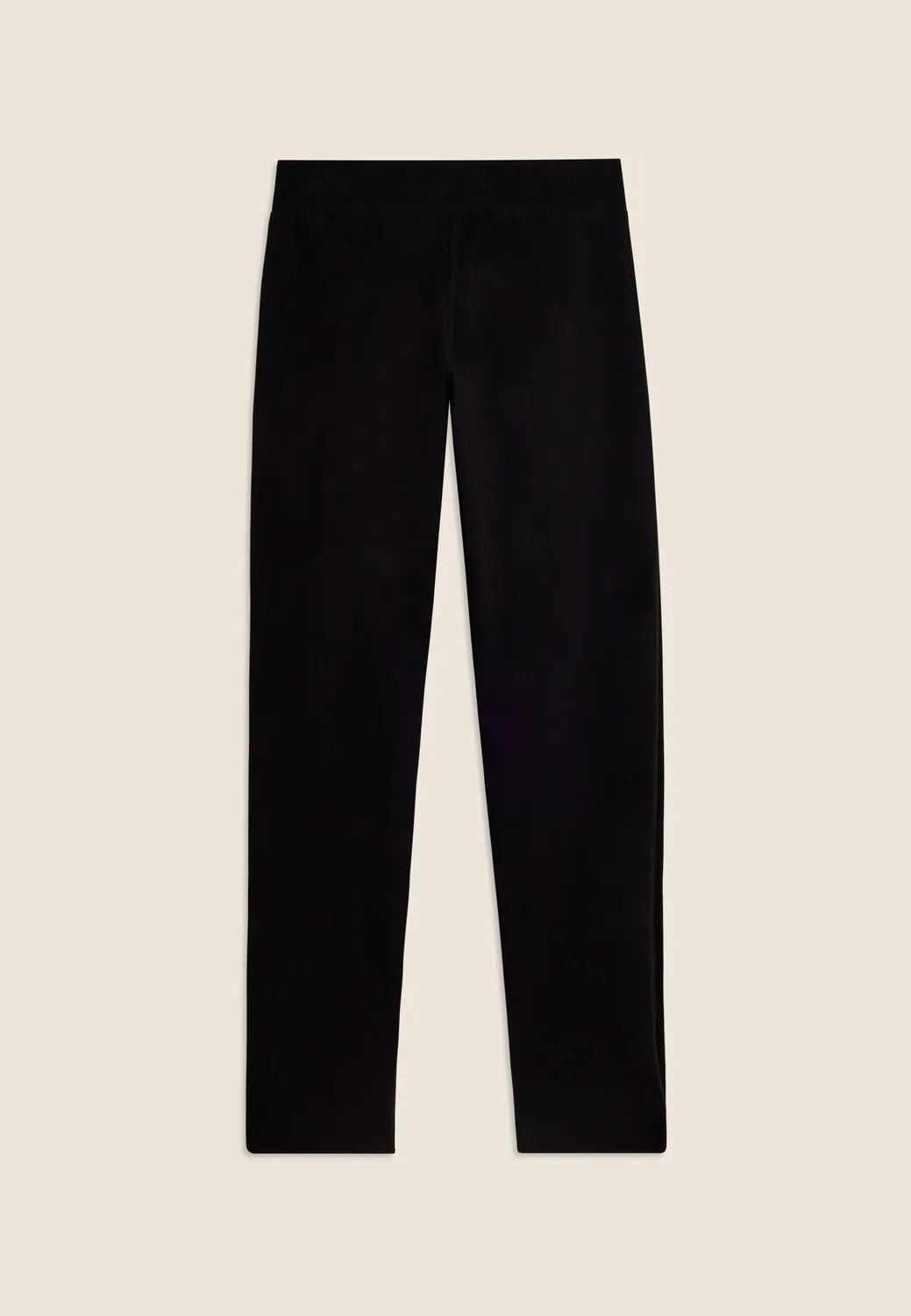 Freddy 7/8 French Terry Hose Damen schwarz runder Saum