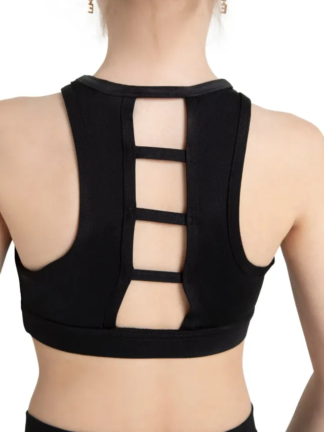 Capezio Team Basics TB257CD Mädchen Bra Top Schwarz