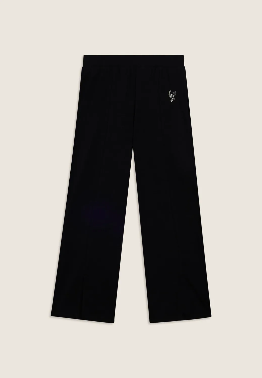 Freddy Flare-Leggings Mädchen schwarz mit Strass