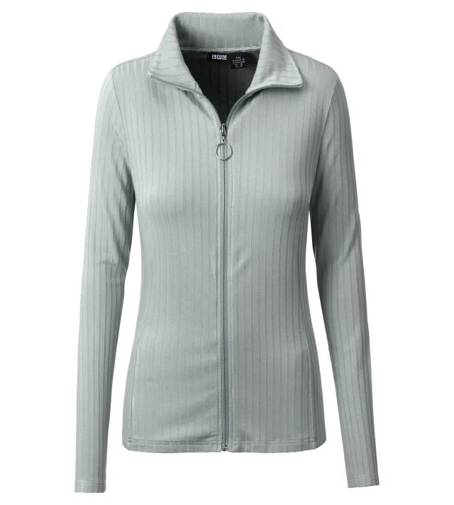 LPO Darleen Damen Jacke hellgrün Rippenstrick