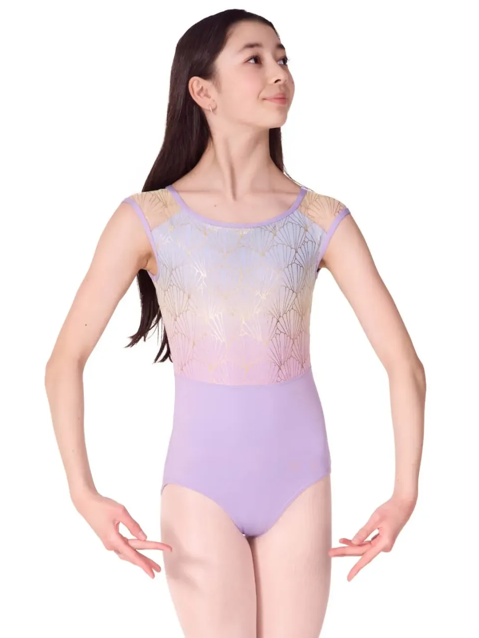 Capezio Sea Star Pearl F12581C Tanz-Turnanzug Lavendel