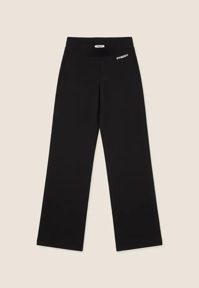 Freddy Soft-Touch Hose Wide Leg Schwarz Small