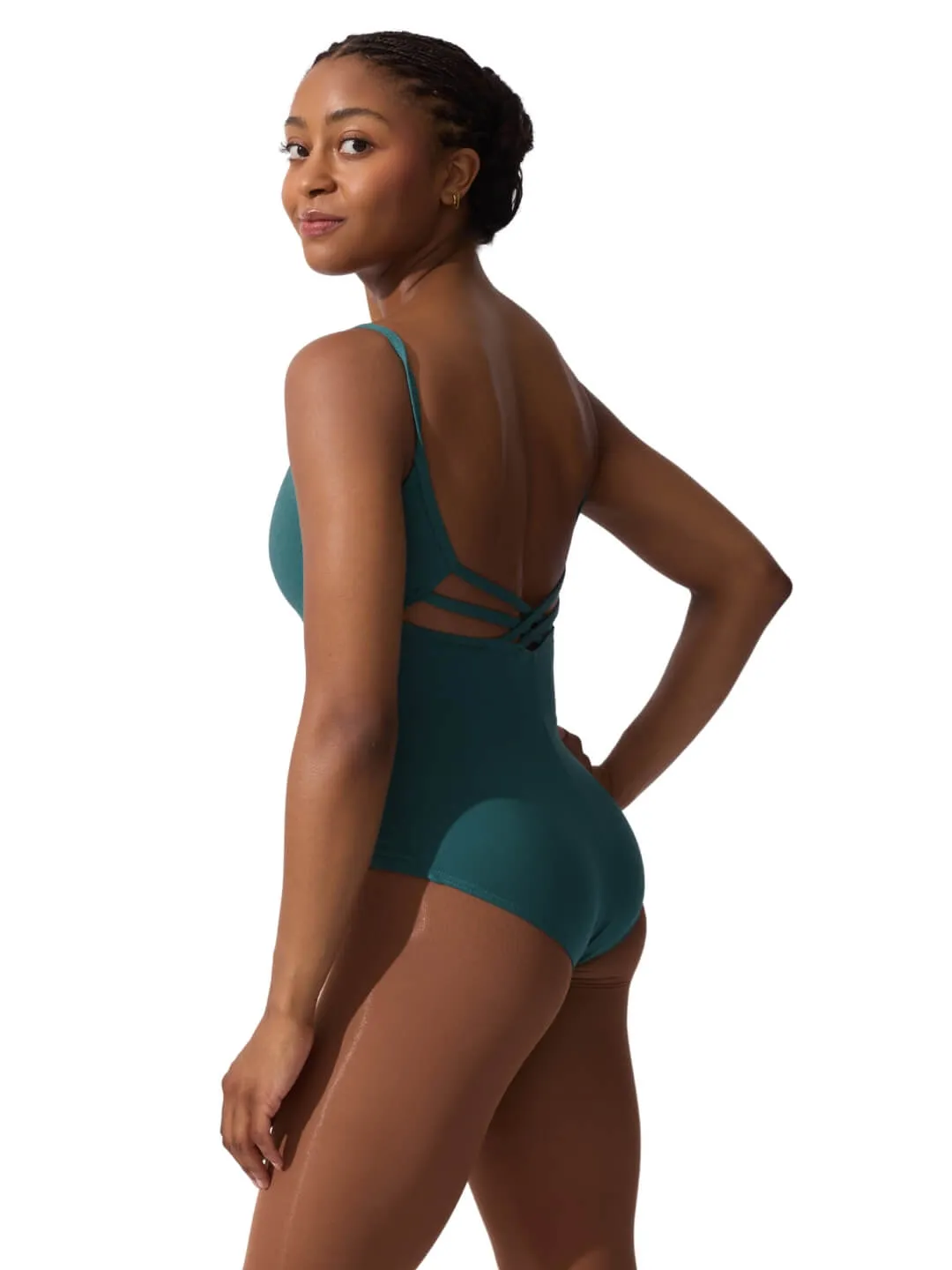 Capezio Studio Collection SE1030W Ballett-Trikot Schwarz Gitterrücken