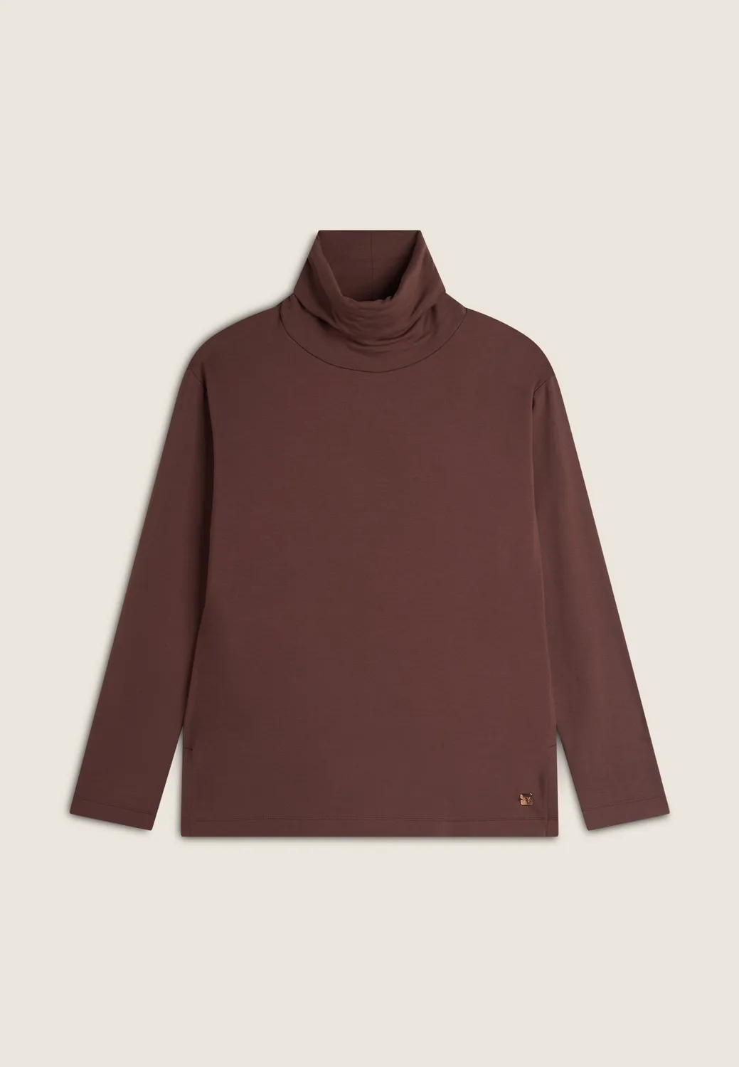 Freddy Sweatshirt Damen Rollkragen schwarz Viskose regular