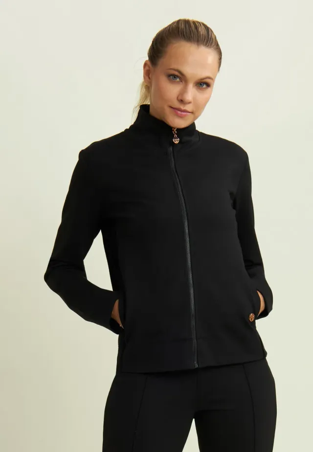 Freddy Full-Zip Sweatjacke Viskose Dark Sapphire Chenille