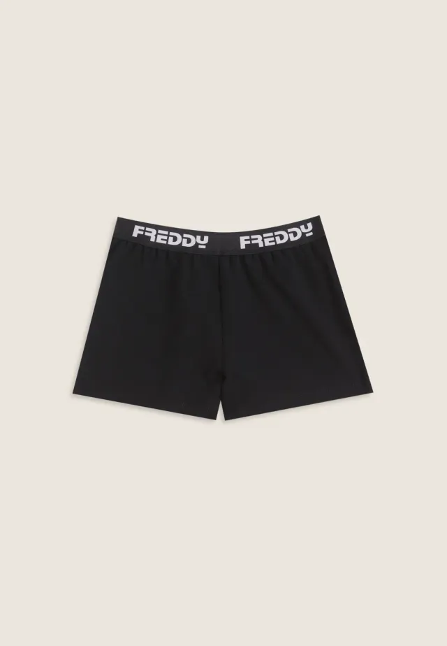 Freddy Shorts Mädchen Baumwolle Schwarz Jacquardbund