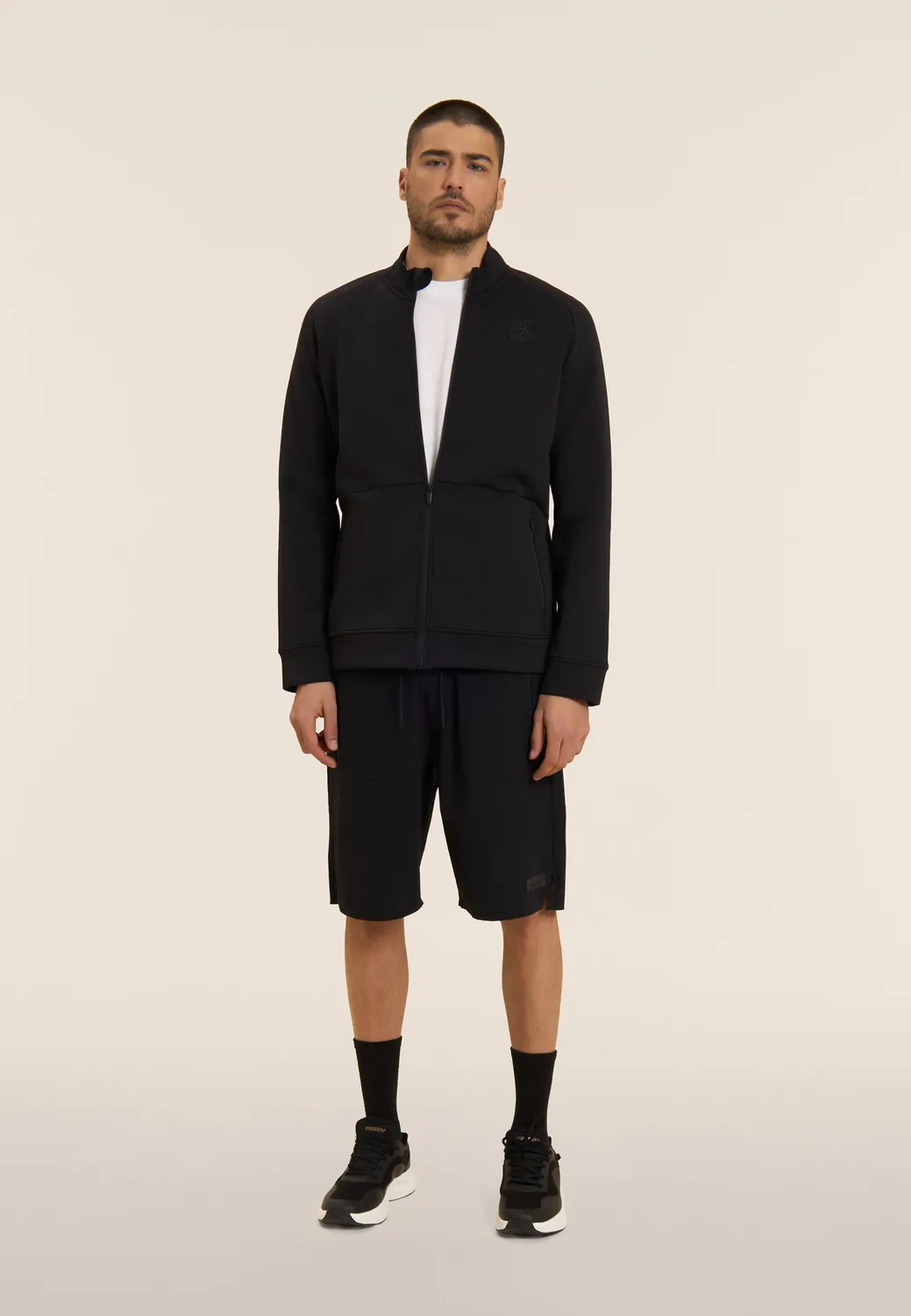 Freddy WKT.076 Sweatjacke mit Stehkragen Hellblau leicht