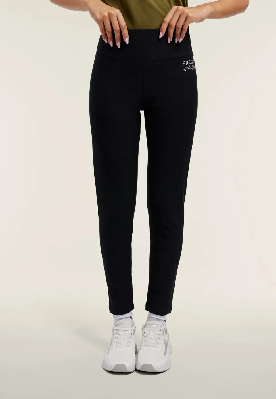 Freddy Vita Alta 7/8 Leggings Schwarz hoher Bund