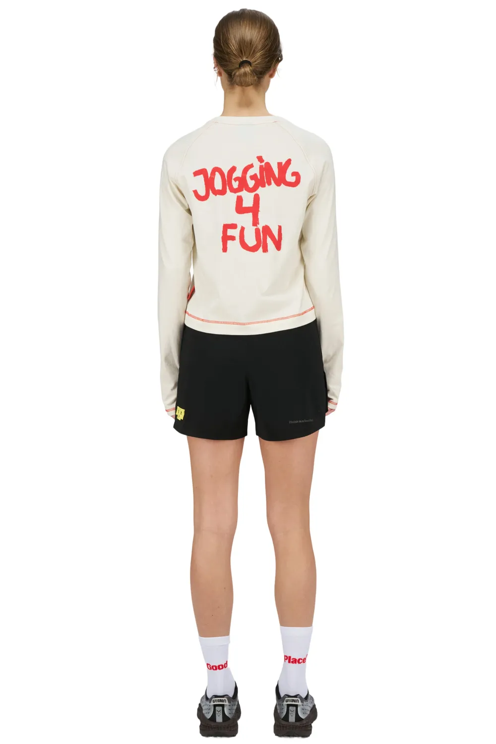 UNNA Jogging 4 Fun Langarmshirt weiß Damen