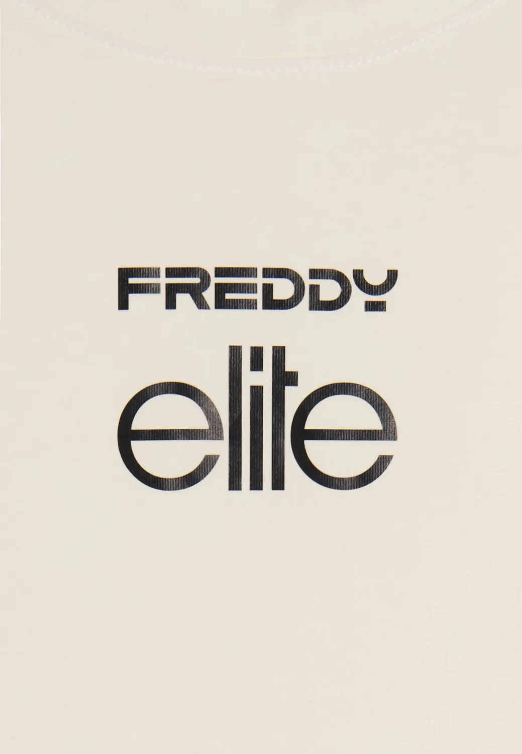 Freddy Elite Cropped T-Shirt Crystal Gray Baumwolle