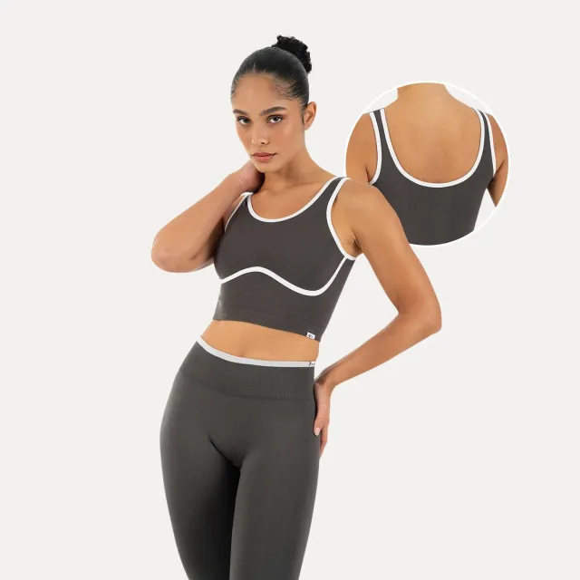 Smilodox Sorea Calen Sport-BH Schwarz Seamless