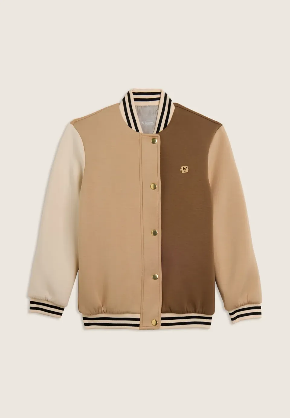 Freddy College Bomberjacke Mädchen creme Viskose-Block