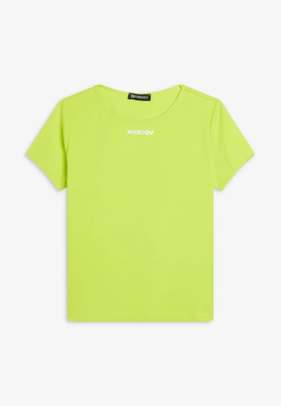 Freddy Jersey T-Shirt Damen Weiß Minimalprint