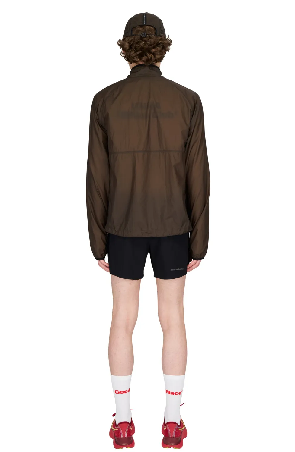 UNNA Smiles Windstopper Laufjacke Herren Braun winddicht