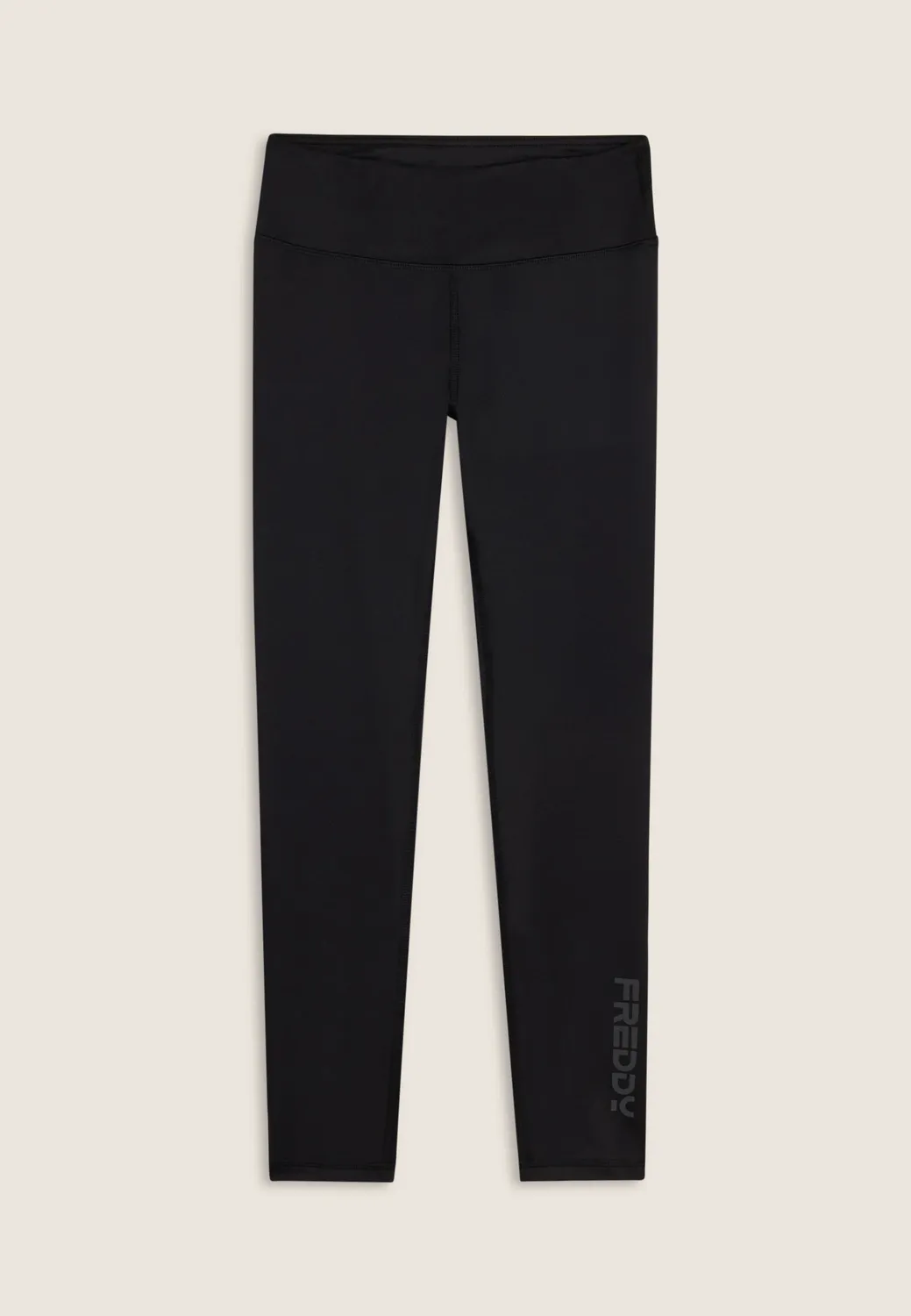 Freddy 7/8 High-Waist Leggings Damen Schwarz Glitter blickdicht