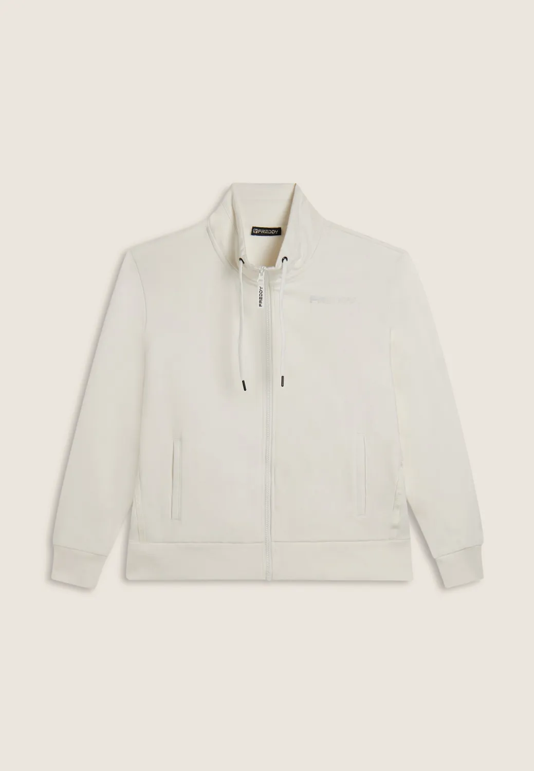 Freddy MOV Full-Zip Sweatjacke anthrazit Stehkragen
