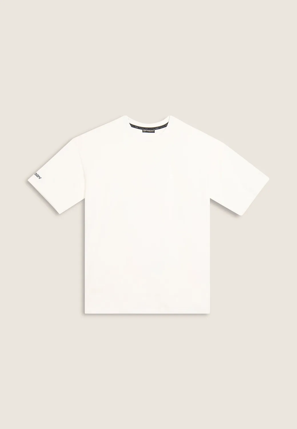 Freddy Herren T-Shirt Regular Turbulence Glanzdruck Baumwolle