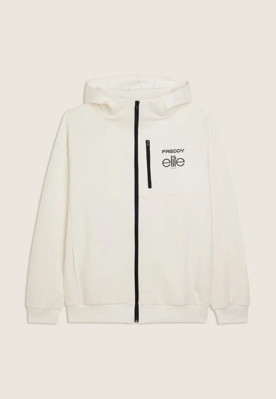 Freddy ELITE Full-Zip Hoodie Grau Baumwolle Herren