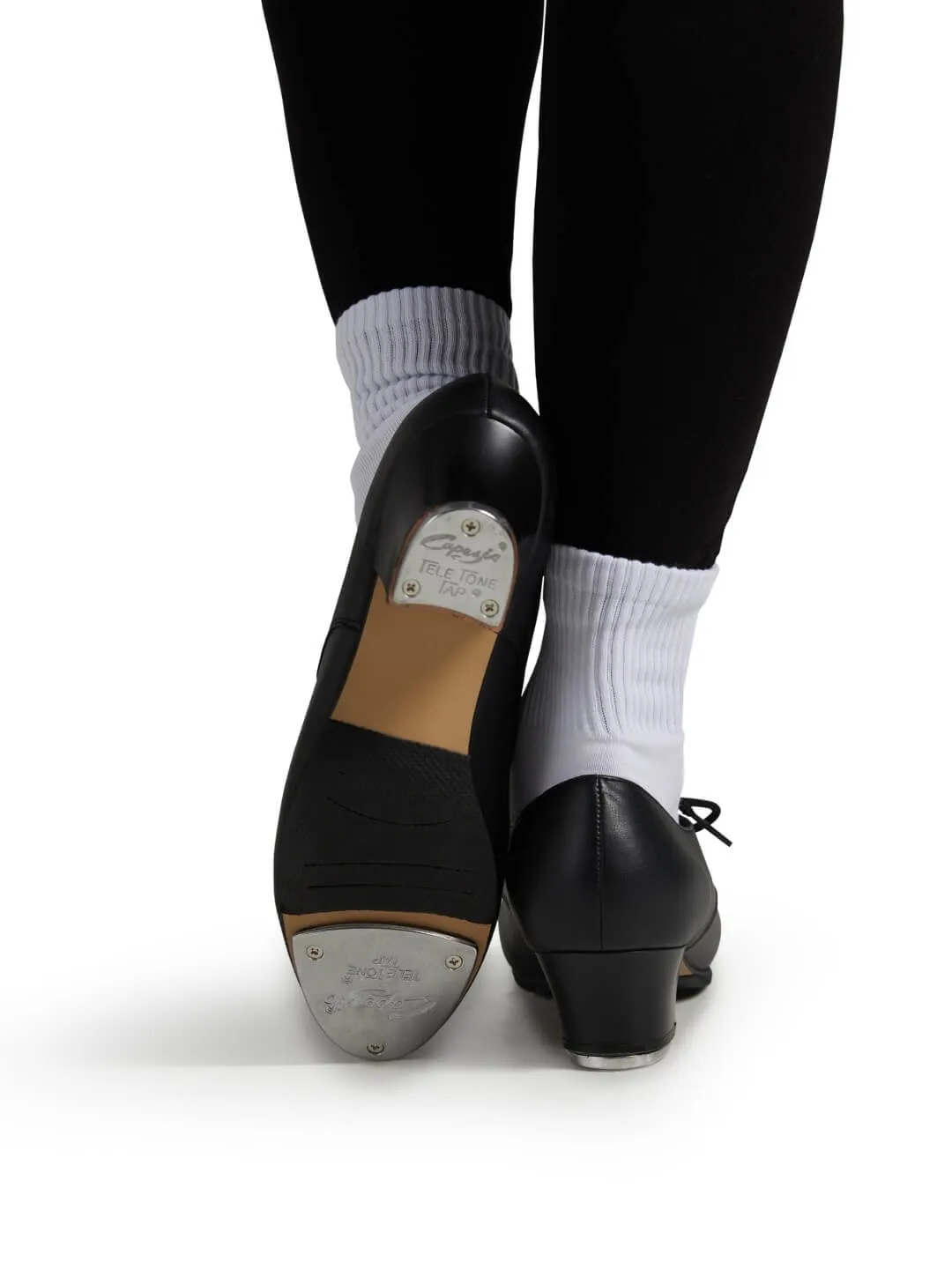 Capezio CG54 West End 2 Steppschuhe Schwarz Leder