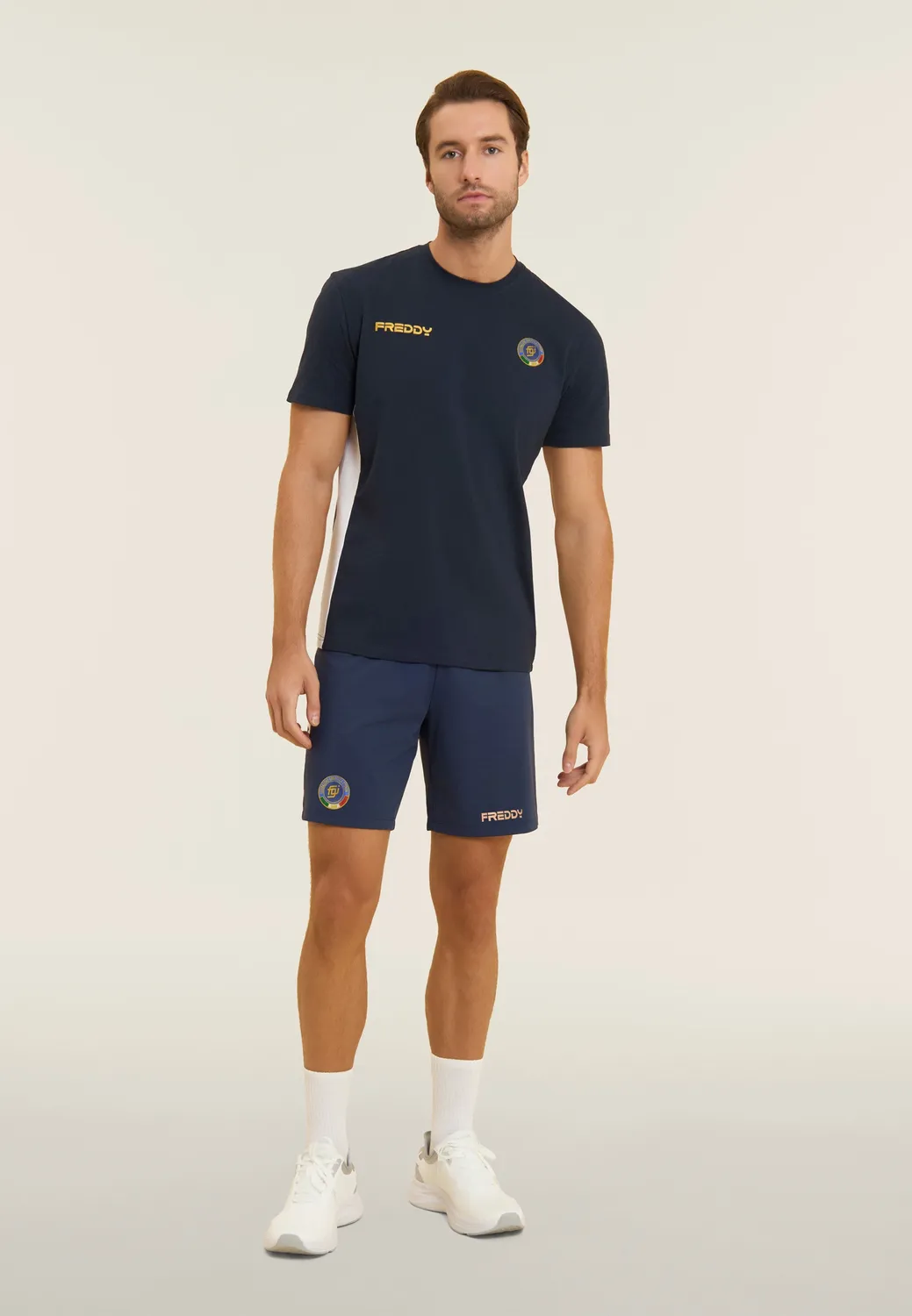 Freddy FGI Bermuda Unisex Dunkelblau French Terry