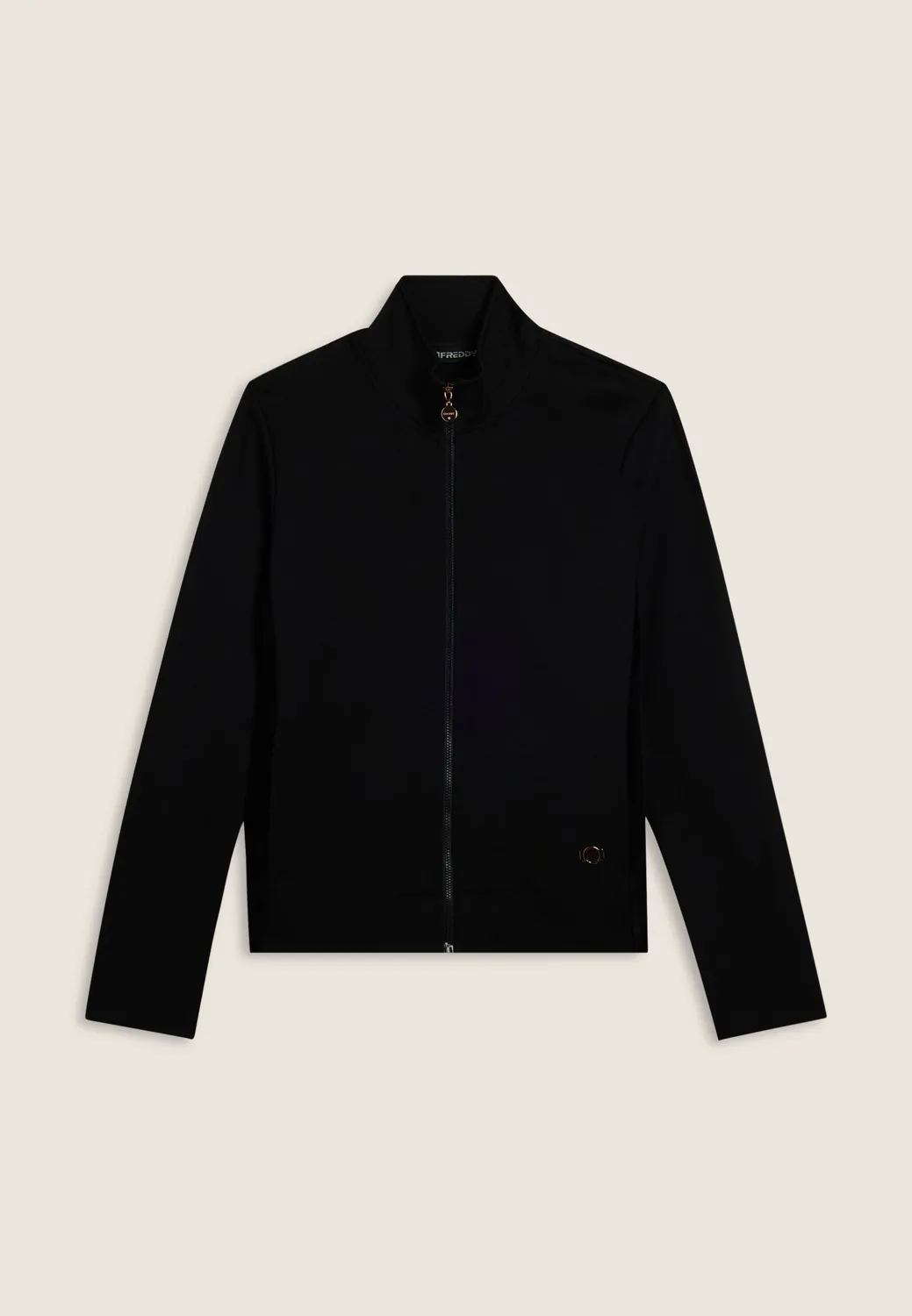 Freddy Full-Zip Sweatjacke Viskose Dark Sapphire Chenille