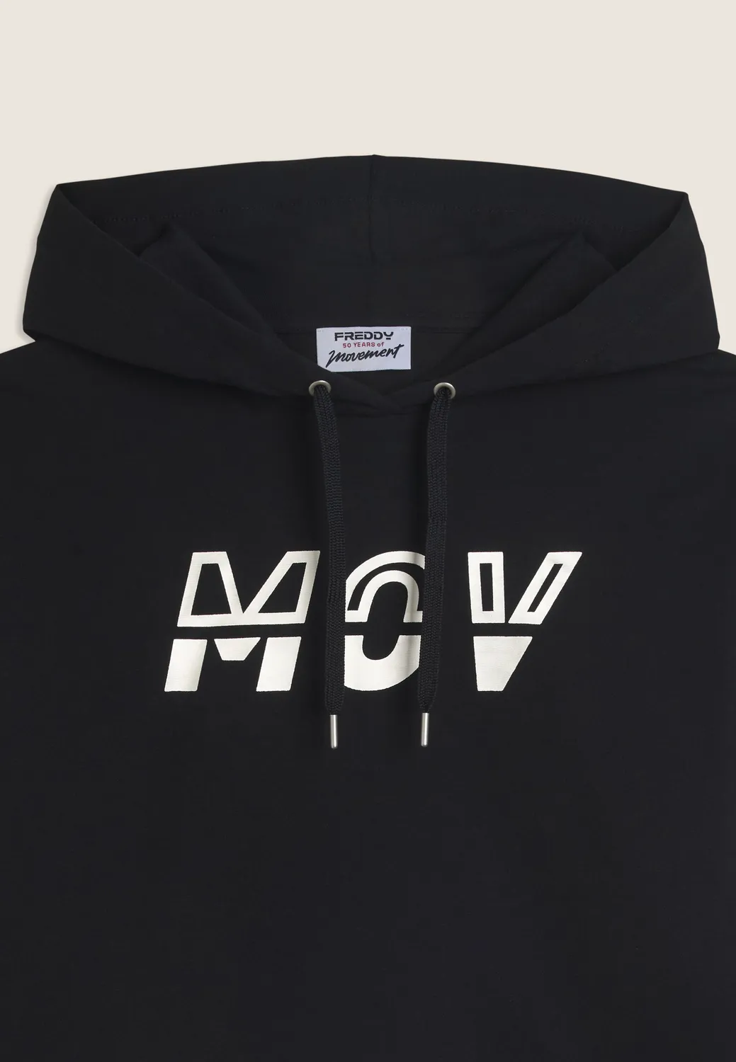 Freddy MOV Hoodie Colour-Block schwarz-weiß