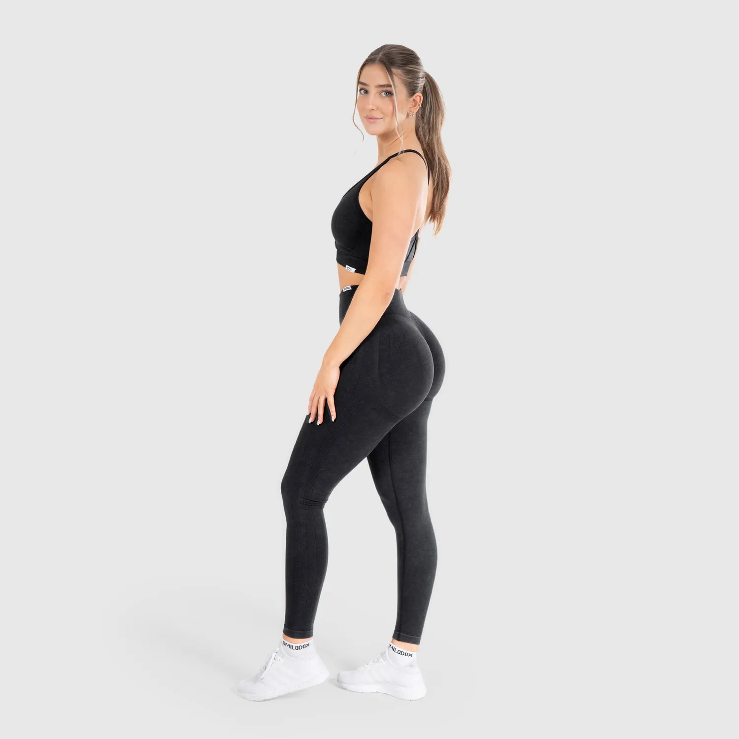 Smilodox Sofia Batik Leggings Damen blickdicht V-Bund