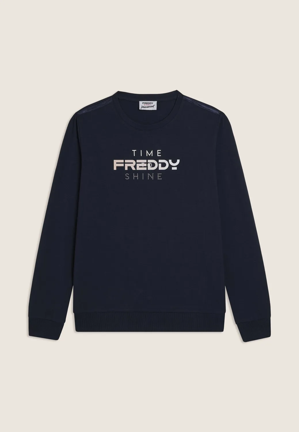 Freddy Time Shine Sweatshirt Dunkelblau Logo