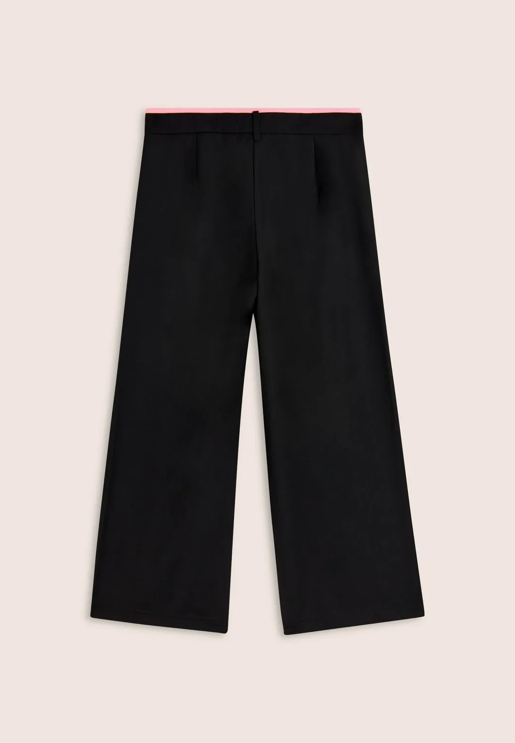 Freddy Kinder Hose Schwarz Wide Leg Strass