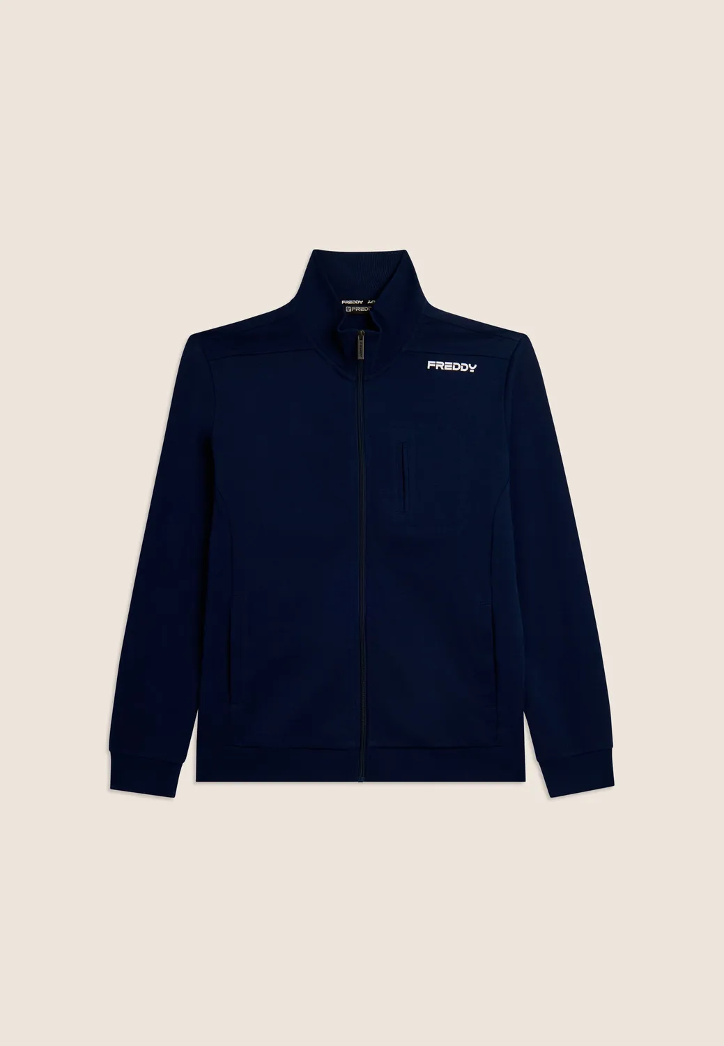 Freddy Full Zip Sweatjacke Damen Stehkragen schwarz