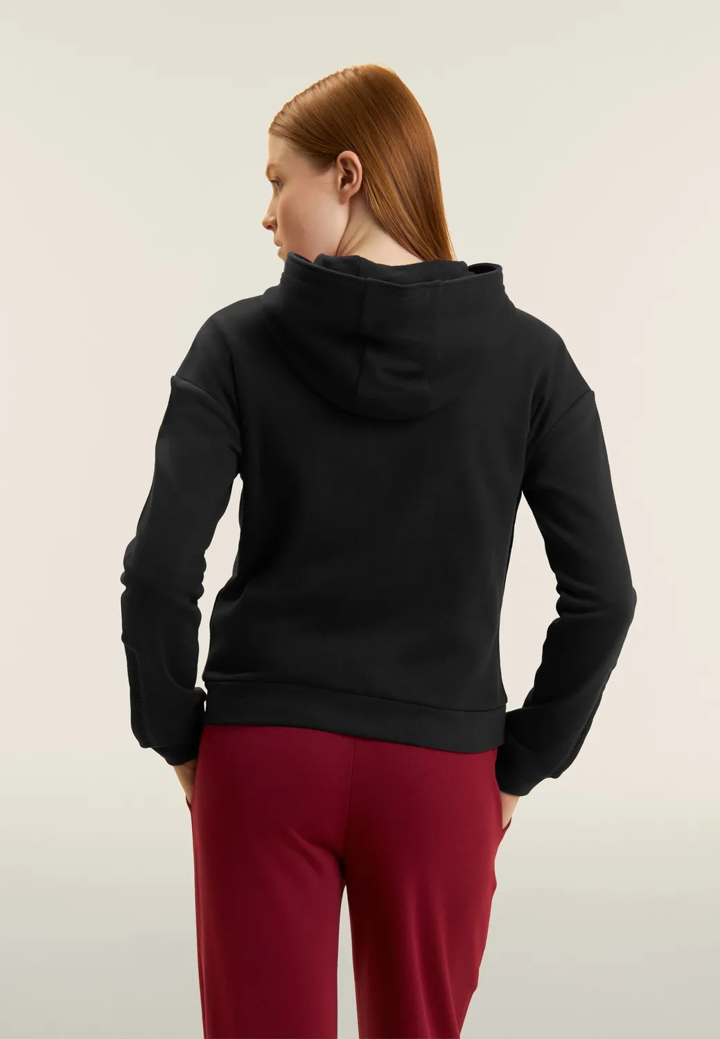 Freddy French Terry Kapuzenjacke Damen Zen Blue