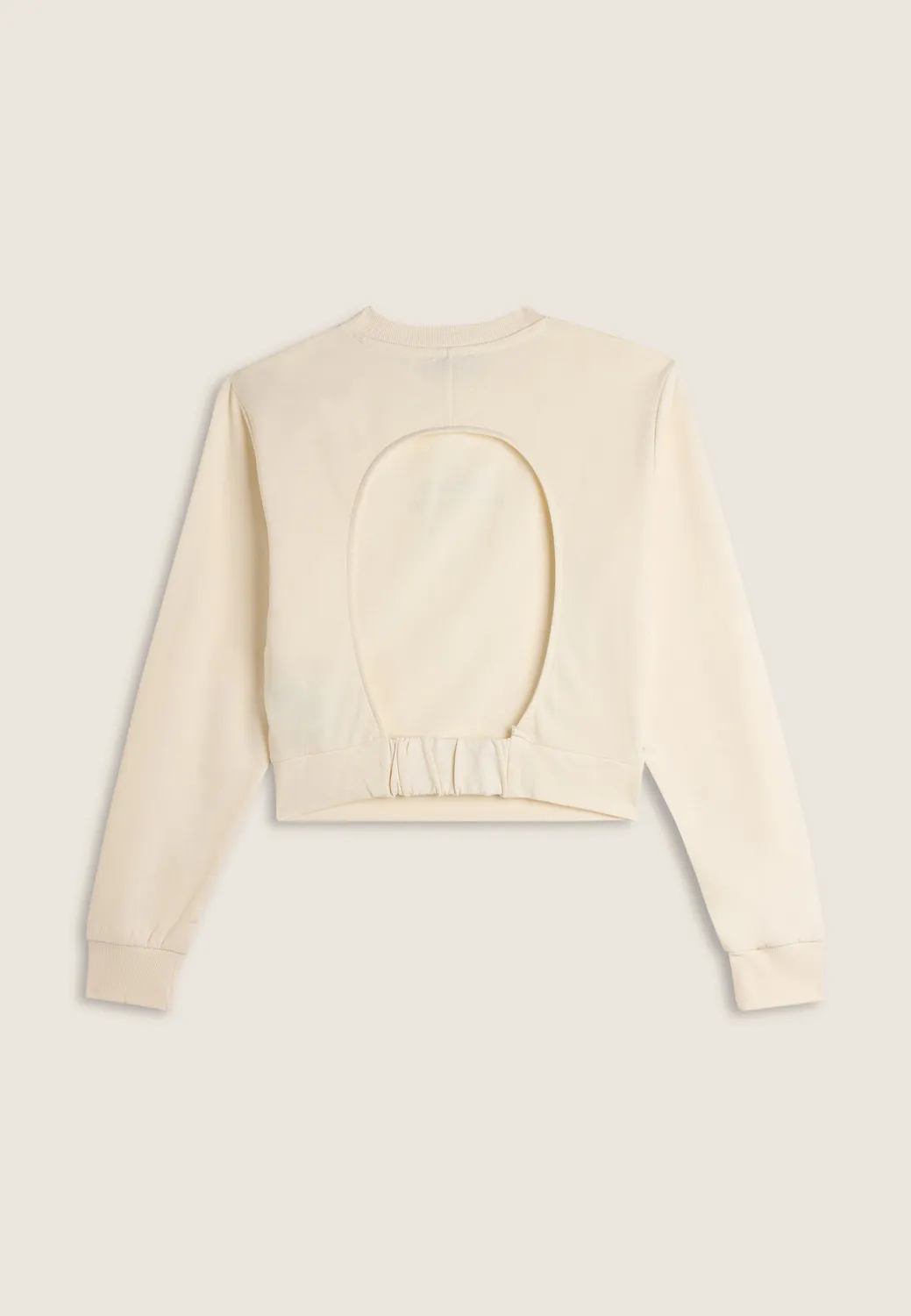 Freddy Damen Cropped Sweatshirt Coconut Milk