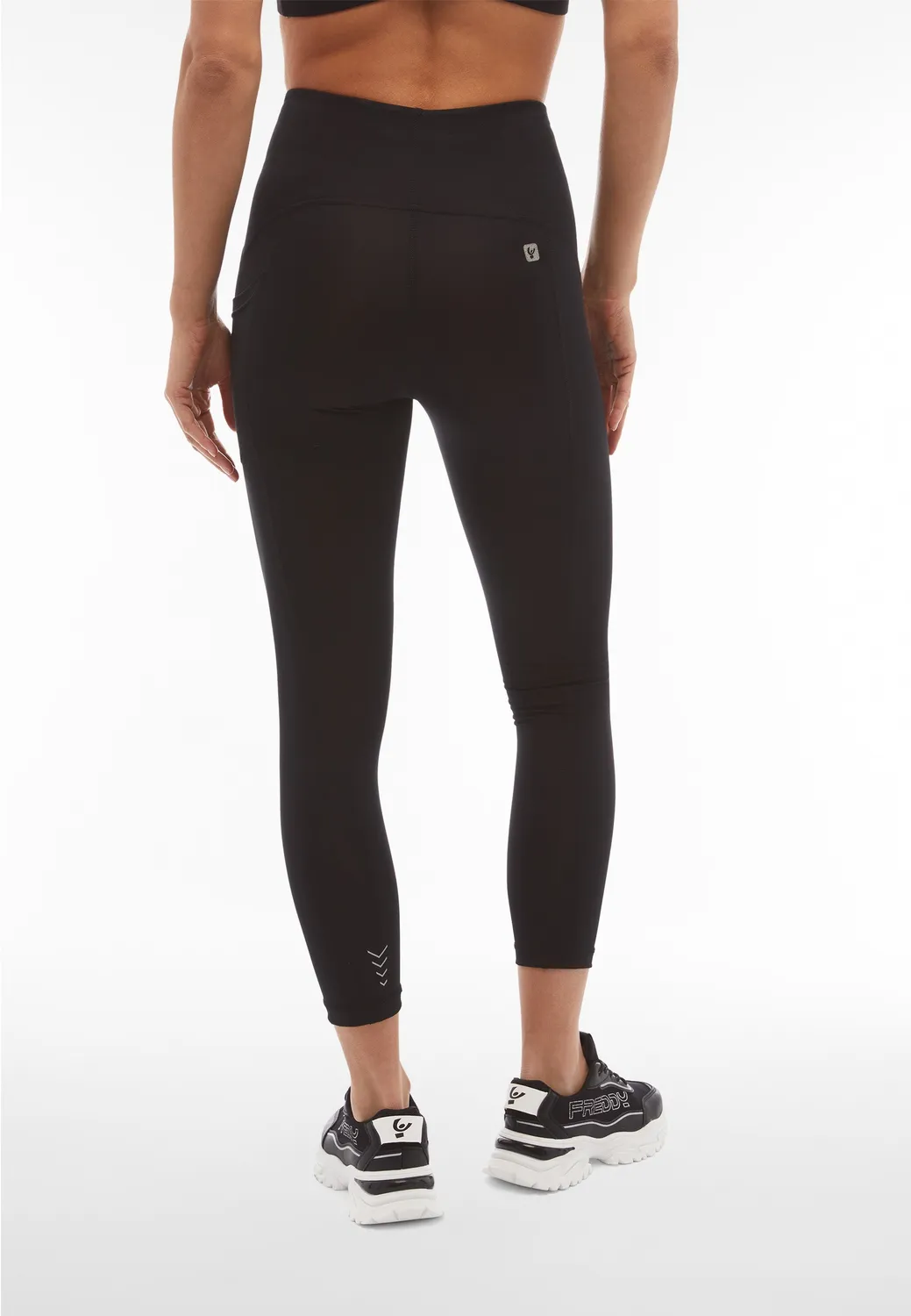 Freddy SuperFit 7/8 Sportleggings Schwarz Tasche