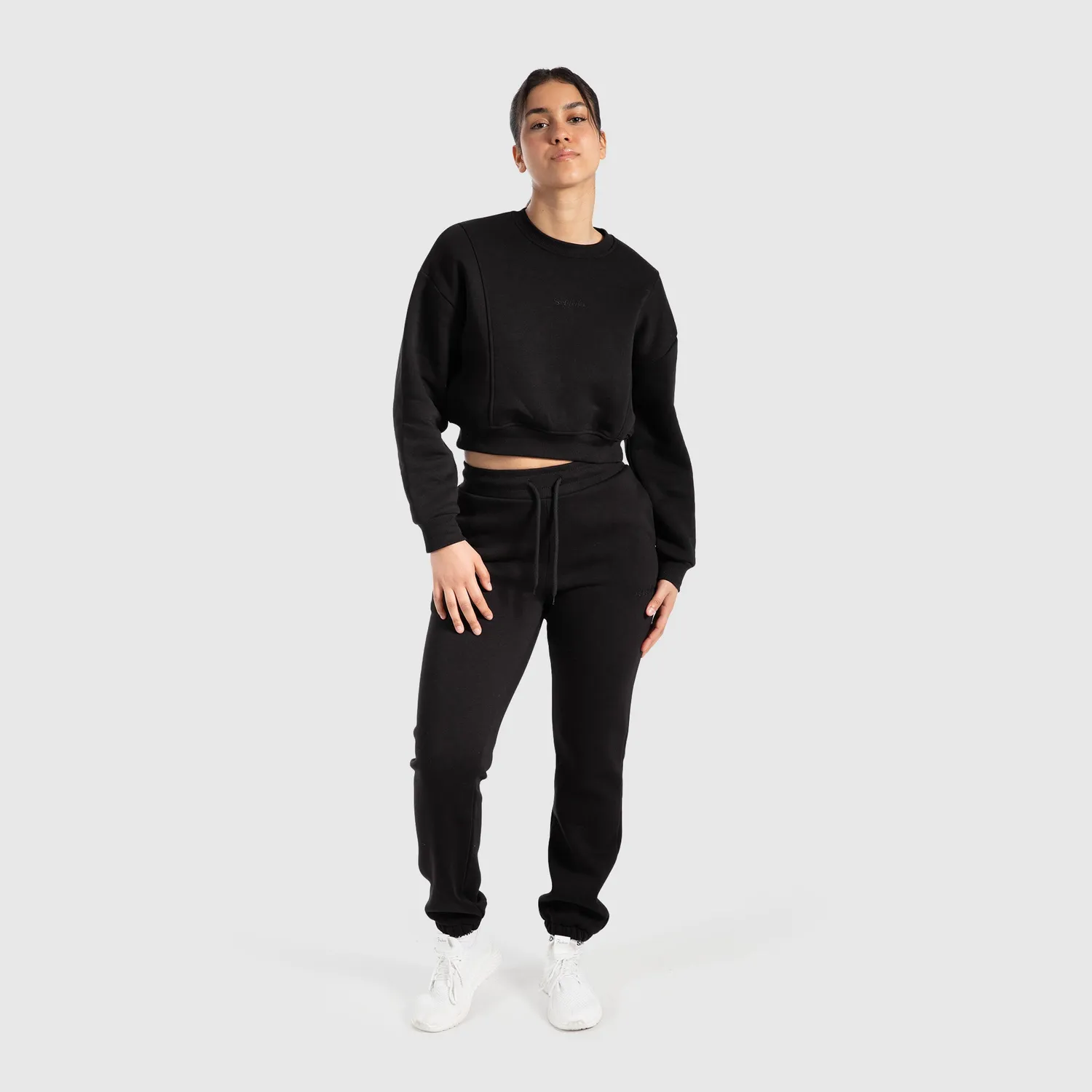 Smilodox Dalila Jogginghose Grau Melange Damen slim