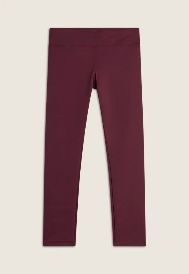 Freddy 7/8 Sportleggings hoher Bund Pickled Beet Karo blickdicht