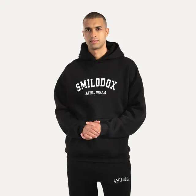 Smilodox Kayson Hoodie Schwarz Herren Oversize