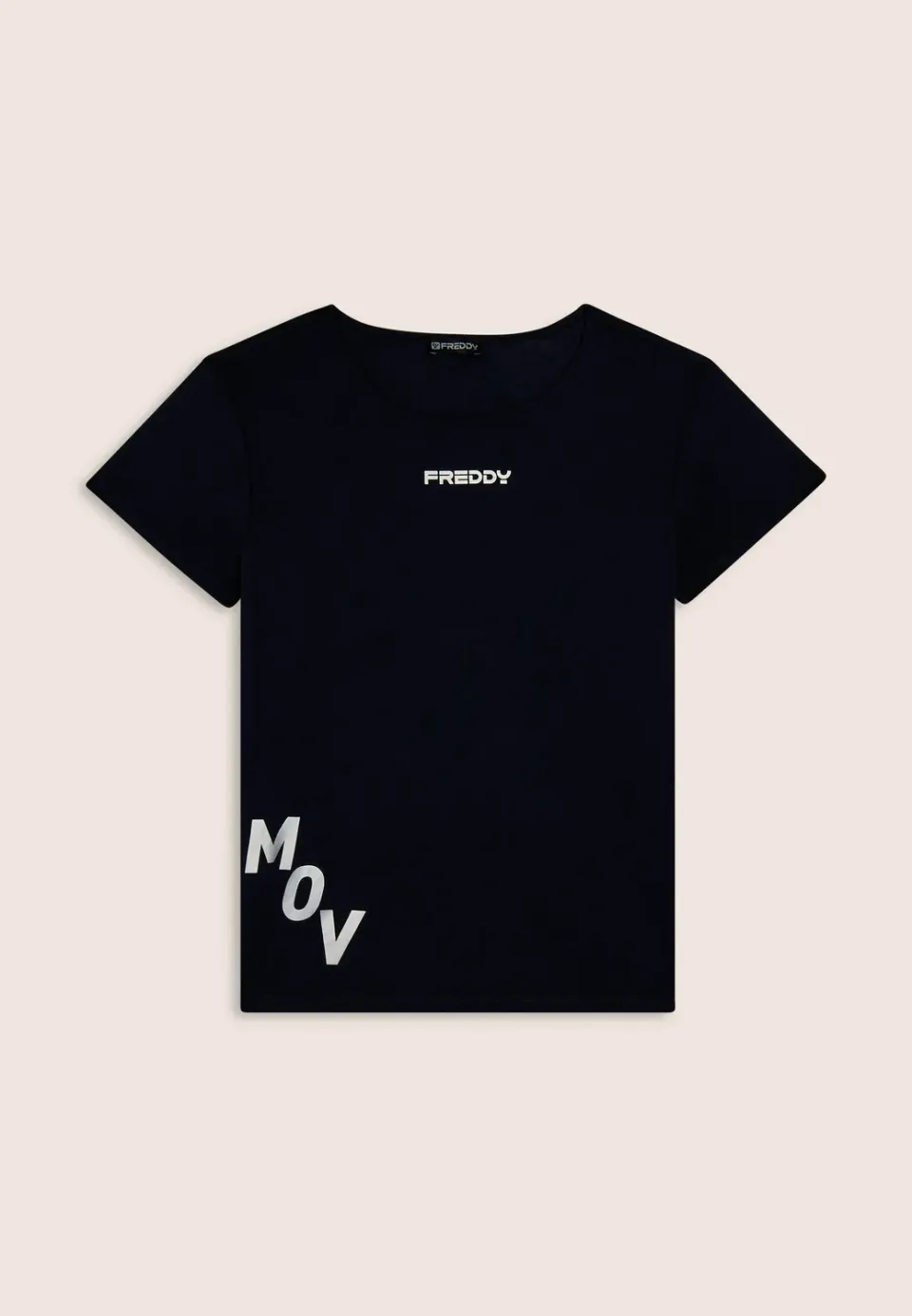 Freddy MOV T-Shirt Anthrazit Regular Jersey