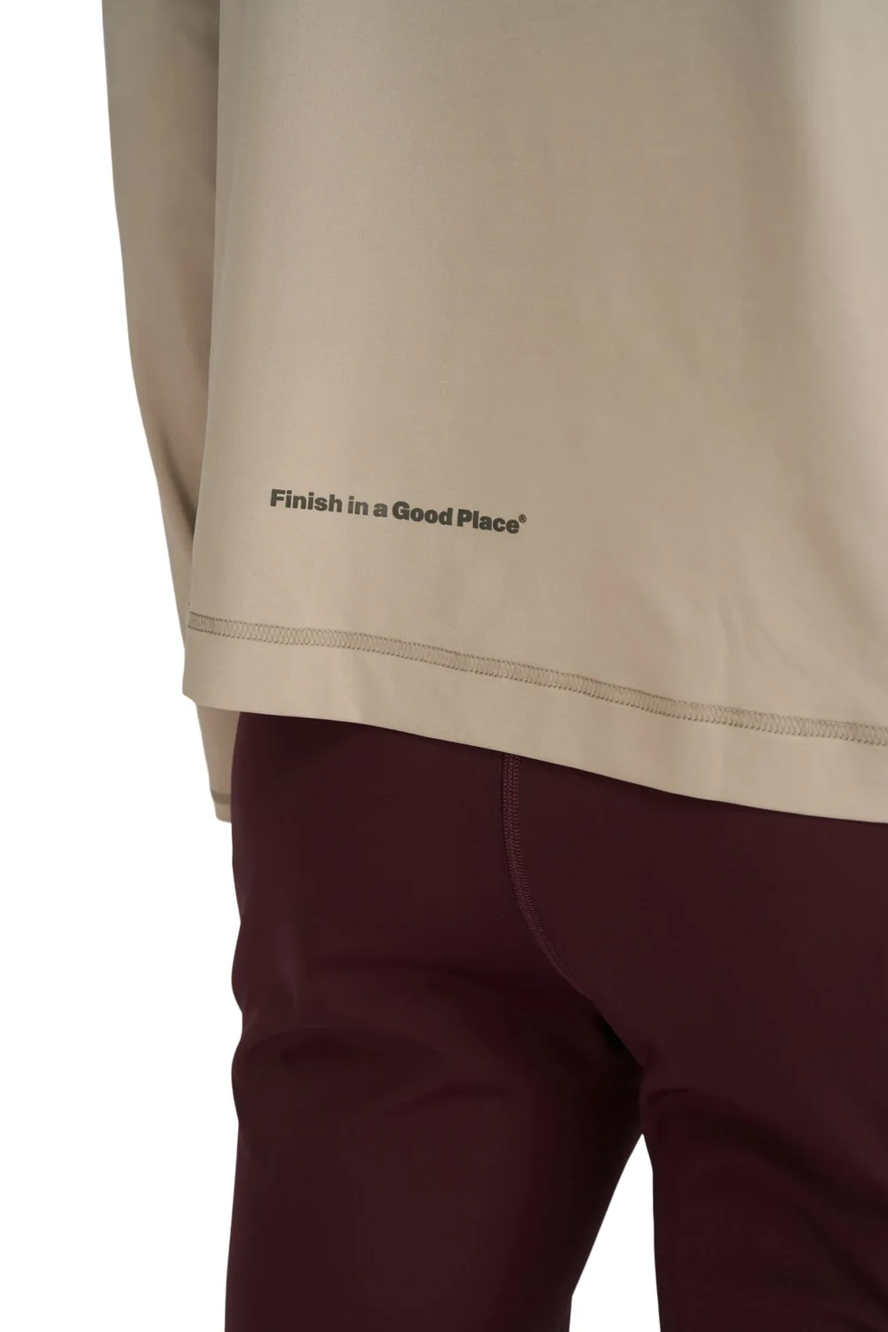 UNNA Shiny Long Sleeve Longsleeve Herren Sand Leicht