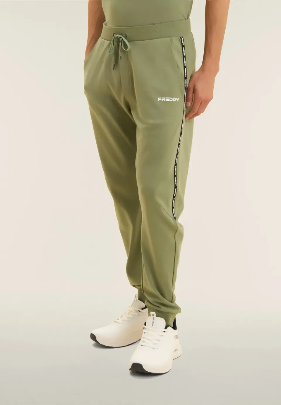 Freddy Sporthose Baumwolle Jogginghose Schwarz Logo