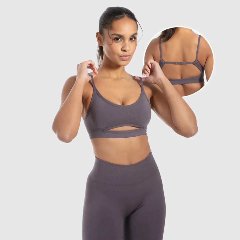 Smilodox Sorea Nesa Sport BH Damen Schwarz Seamless